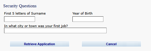 Beantworten Sie die Sicherheitsfragen